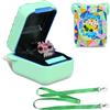 BOVKE Custodia di Copertura in Silicone per Giocattolo Interattivo Bitzee Magicals con 20 Caratteri All'interno, Manica della Pelle Bitzee per Giocattoli di Animali Elettronici Virtuali Bitzee, Verde