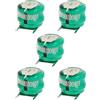 vhbw 5x NiMH Batteria a bottone di ricambio 3 pin tipo V80H 80mAh 2,4V compatibile con batterie compatibile con modellismo, luci solari ecc.
