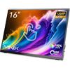 MINIX SF16T Monitor touchscreen portatile FHD da 16 pollici 1920 x1080, schermo portatile IPS sRGB al 100% con doppio altoparlante/HDMI/USB Type-C/display per PC/laptop/Mac/Xbox/PS4/telefono