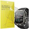Blueshaweu Pellicola protettiva compatibile con Blackview C20 Pro Smartwatch, HD trasparente, pellicola protettiva flessibile in TPU [6 pezzi] per Blackview C20Pro Smartwatch (trasparente)