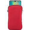Jlyifan Custodia in neoprene per telefono cellulare con tasca in rete e cordino per iPhone 17 Pro Max 16 Pro Max Samsung Galaxy S25 Ultra S24 Ultra A16 A17 A04s A35 A36 A05 A06 OnePlus 13 Pixel 8 Pro (XL