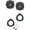 Superauto hi-fi Casse Coassiali DCX 130 Altoparlanti 2 vie + Supporti casse OPEL Corsa D Per Sportelli Posteriori