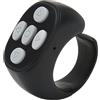 Dpofirs App Bluetooth Page Turner, 1 Tasto Clicker Ad Anello di Scorrimento Remoto, Anello di Controllo Remoto Ricaricabile per Telefono Pad Fotocamera Selfie Streaming
