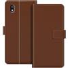 ESACMOT Custodia Portafoglio in Pelle Compatibile con Bigme HiBreak Pro Flip Cover con Porta Carte e Supporto, Chiusura Magnetica, Custodia Folio Antiurto (Marrone)