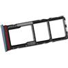 Generico Porta Scheda Dual SIM di Ricambio per Motorola Moto G04, Blu