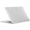 HBLX Custodia per Macbook Air 13 pollici 2017 2016 2015 2014 2013 2012 2011 2010 Pubblicazione Modello A1466 A1369, Cassa protettiva in plastica trasparente liscia e lucida, Bianco