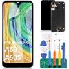 SRJTEK Schermo OLED per Samsung A50S di ricambio per Samsung Galaxy A50 Display LCD A505F/DS A505G/DS SM-A505 A505FDS Touch A505 A507 Schermo SM-A507F, SM-A507FN, SM-A5070 Digitizer Assembly (nero + cornice)