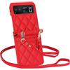 Generic Custodia a portafoglio per Motorola Moto Razr 40, con cinturino da polso, custodia a tracolla in pelle con 2 scomparti per carte di credito, cordino regolabile, custodia per telefono da donna