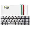 new net Keyboards - Tastiera Italiana Compatibile con Notebook ASUS N550 N550J N550JA N550JK N550JV N550LF N550JX RETROILLUMINATA Silver