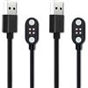 XIMAND Confezione da 2 cavi di ricarica magnetici di ricambio per cuffie da nuoto wireless a conduzione ossea, cavo di ricarica USB per smartband con interfaccia quadrata a 4 pin e smartwatch (passo