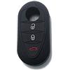 Lage [Portachiave] Guscio Cover Chiave in Silicone per Telecomando Auto Alfa Romeo 3 tasti (vedere compatibilità nelle foto) MiTo Giulietta Brera 159 (NERO)