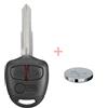 mt key Telecomando per auto, 1 custodia a 3 tasti + 1 vergine MIT8 + 1 batteria CR1616 per Mitsubishi