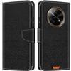 Shantime Custodia Portafoglio in Pelle Compatibile con Doogee Fire 7, Cover Colorata Flip con Portacarte, Chiusura Magnetica Protettiva(Nero)