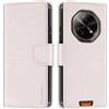 Shantime Custodia Portafoglio in Pelle Compatibile con Doogee Fire 7, Cover Colorata Flip con Portacarte, Chiusura Magnetica Protettiva(Bianco)