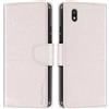 Shantime Custodia Portafoglio in Pelle Compatibile con Bigme HiBreak Pro, Cover Colorata Flip con Portacarte, Chiusura Magnetica Protettiva(Bianco)