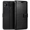 Shantime Custodia Portafoglio in Pelle PU Compatibile con Samsung Galaxy M31, Cover con Chiusura Magnetica, Tasche per Carte e Funzione Stand (Nero)