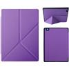 MQVQAUBST Custodia in pelle PU for e-book adatta for Kobo Aura One 7.8 pollici 2016 e-book Smart Sleep Fall Protection Stand Case(Purple)