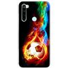Mixroom - Cover Custodia Back case In TPU Silicone Morbido Per Xiaomi Redmi Note 8 (prima edizione) Fantasia Calcio E82