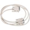 Jrifedptry Cavo adattatore RS232 DB9 9 pin maschio a VGA video 15 pin maschio grigio chiaro