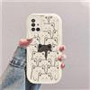 hdqICase Gatto Custodia Onda Silicone Morbido Compatibile con Samsung Galaxy A51 4G Bianco Cover