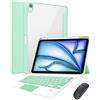 Generic Custodia con tastiera per iPad 9/8/7a generazione 10,2 pollici con mouse, custodia sottile e intelligente con tastiera Bluetooth per iPad Air 3 2019/ Pro 10,5'' 2017