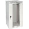 HMF 63312-07 Armadio rack 10 pollici, Armadio di rete | 12 U | Completamente Assemblato | 31,2 x 30 x 61,6 cm | grigio chiaro