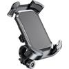 zwxqe Morsetto per telefono da bicicletta, supporto per telefono da manubrio per moto, rotazione a 360° , a sgancio rapido, morsetto per manubrio per moto