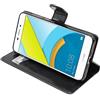 ebestStar - Cover Compatibile con Huawei Honor 6C PRO Custodia Portafoglio Pelle PU Protezione Libro Flip, Nero [Apparecchio: 147.9 x 73.2 x 7.7mm, 5.2'']