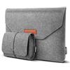 Lykoko Borsa protettiva in feltro per computer portatile, leggera, per lavoro, compatibile con Apple MacBook Air Pro, Acer Asus, Amazon, HP, Lenovo, Microsoft, notebook, Chromebook, Ultrabook, grigio chiaro,