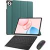 Generic Custodia con tastiera per tablet Honor Pad 10 12,1 pollici con mouse, touchpad Custodia con tastiera staccabile con porta penna per tablet Honor Pad 10 12,1 pollici
