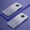 PAIX Custodia Telefono Trasparente Compatibile con Xiaomi Redmi Note 9T 5G Cover Cornice Elettroplaccata Gradiente Glitter Protettiva Sottile TPU