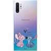 LA CASA DE LAS CARCASAS Custodia per Samsung Galaxy Note10 Plus Ufficiale di Lilo & Stitch - Angel & Stitch Beso per proteggere il tuo cellulare. Custodia in silicone flessibile con licenza ufficiale Disney