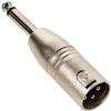Proel AT300 - Adattatore Audio in metallo XLR 3 poli a jack mono 6.3 mm, maschio
