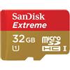SanDisk Extreme Scheda di Memoria MicroSDHC 32 GB, 45 MB/s, Classe 10 UHS-I con Adattatore SD