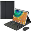 Generic Custodia con Tastiera per Huawei Matepad 11.5S 2024, Tastiera Bluetooth Rimovibile Multi-Angolo con Touchpad, Portapenne,Nero,No Backlit