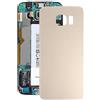 Audiosystem Scocca Vetro Copri Batteria Posteriore per Samsung Galaxy S6 Edge SM-G925 G925F, Ricambio Sostituzione Back con Biadesivo compreso, Oro Gold