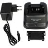 vhbw Caricabatterie doppio compatibile con Icom IC-A24, IC-F11, IC-A6, IC-A6E, IC-A24E batterie per radio - Stazione di ricarica + alimentatore