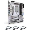 HKUXZR W680 Scheda madre Server NAS 12-Bay M-ATX (LGA1700, processore desktop 12/13/14a generazione), 4* U-DIMM DDR5 Max 4 * 32 GB, 3* M.2 NVMe, 12* SATA 3.0, 10G RJ45, PCI-E x16, Type-C 10Gbps, 8K
