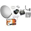 Teles KIT SAT SATELLITE COMPLETO TIVU' SAT CON DECODER+SMART CARD