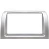 Generico Mascherina Stereo Adattatore Montaggio Autoradio 2 DIN Grigio Metallizzato Specifica per Y Ypsilon modello 843 prodotte dal 2003 al 2011-10.7192/GC