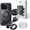 SP CONNECT Moto Bundle con modulo anti-vibrazione | SPC+ | compatibile con iPhone 16 Pro | Supporto per cellulare per moto moto ciclomotore | Supporto gadget per navigatore