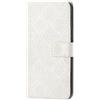 VQWQ Custodia per Oppo A57S 4G, Flip Cover a Portafoglio in Pelle PU Fiore 3D Slot per Schede Libro Cavalletto Supporto Wallet Case Cordino Chiusura Magnetica per Donna Maschio -[XC]-White