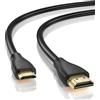 Guy-Tech Cavo HDMI compatibile con Zoom Q3HD Q3 HD Registratore video cellulare APQ-3HD Q4 portatile HD Video Audio A/V HD Telefono Camcorder Recorder (tipo D microHDMI Micro Male Ende)