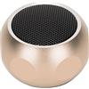Yoidesu Altoparlante Bluetooth, Altoparlante Stereo Dal Design di Dimensioni Portatili, Ricarica USB, Dimensioni Portatili Minuscole, Bluetooth 5.0, Bassi in Forte Espansione, Tempo di Riproduzione di(Oro)
