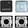 CTBDZ Tappo chiave individuale con cerniera di ricambio per (M1 M2) MacBook Pro A2141 A2251 A2289 A2338 A2442 A2485, sostituisce per MacBook Air A2179 A2337 A2681 tastiera (tasto di controllo)