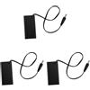 Beelooom 3 x DC 9V PP3 Battery Holder Box Box interruttore on/off coperchio + 2,1 mm spina