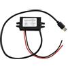 FACULX Convertitore DC-DC Step Down Modulo 12V 24V a 5V USB C Adattatore di Alimentazione 5A 25W con IP68 Impermeabile per Auto Elettronica
