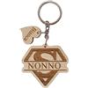 Faltec Portachiavi personalizzato in legno super - idea regalo personalizzata festa dei nonni, festa del papà, festa della mamma - aggiungi cuiricini