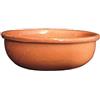 Generico Tegamini Grandi in Terracotta Fatti a Mano Set 12 Pezzi Diametro 16 cm Altezza 5 cm con Cristallina per Alimenti Tegame in Ceramica per il Forno Pasta Fusilli Gnocchi