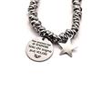 Handmade Bracciale Peter P A N - Bracciale con frase incisa - Non smettere mai di sognare solo chi sognaa può volare - Bracciale in acciaio